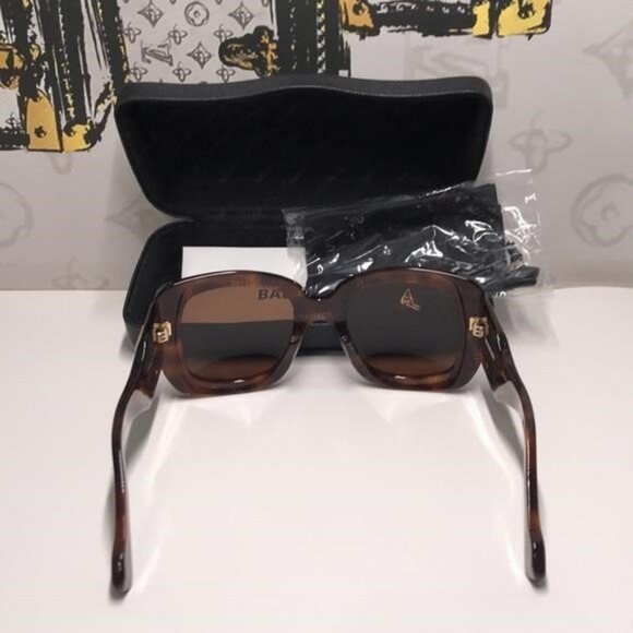 TNEW AUTHENTIC Balenciaga Tortoise Shell Sunglasses BB0069s 002 - Picture 12 of 14